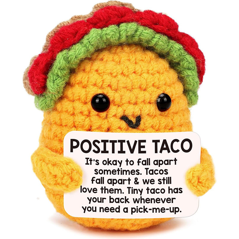 Handmade Knitted Gift Doll With Heartfelt Message