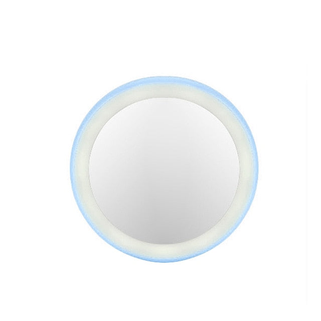 Round LED Makeup Mirror with 12 Lights — Flawless Makeup