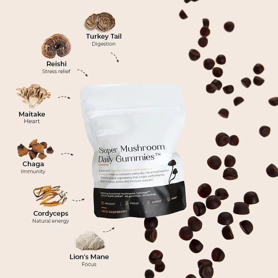 Lion's Mane Mushroom Gummies for Brain & Focus