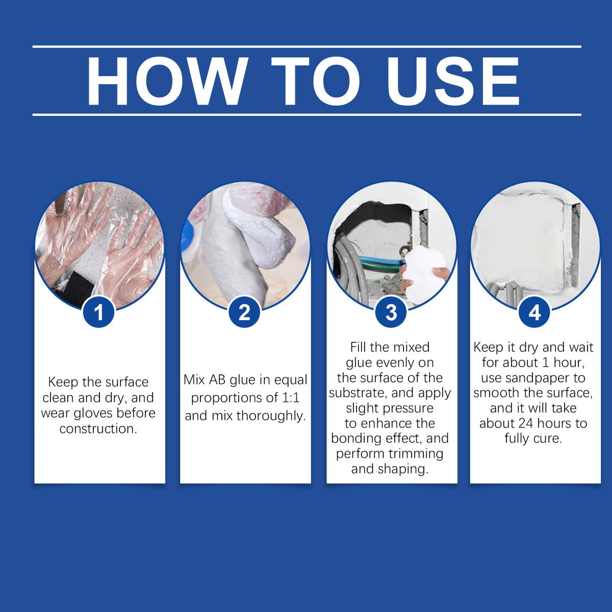 Waterproof Repair Putty for Cracks, Gaps and Leaks