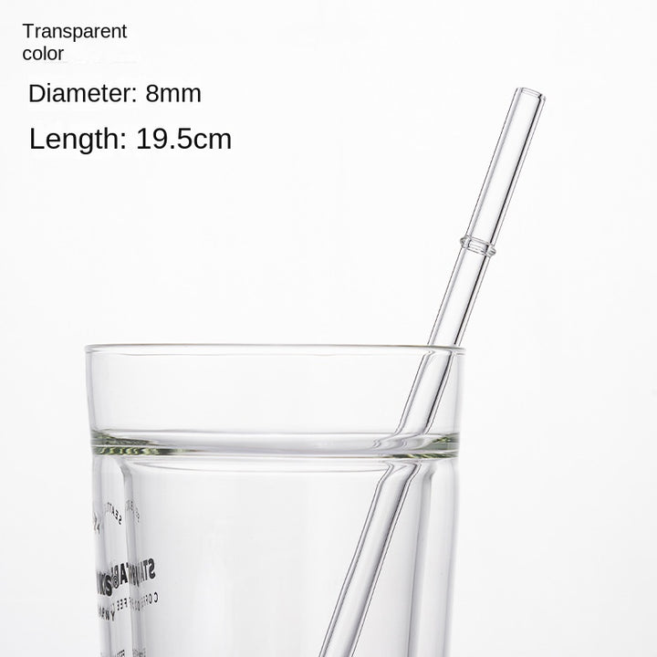 Reusable Glass Straws for Kids and Iced Coffee Lovers