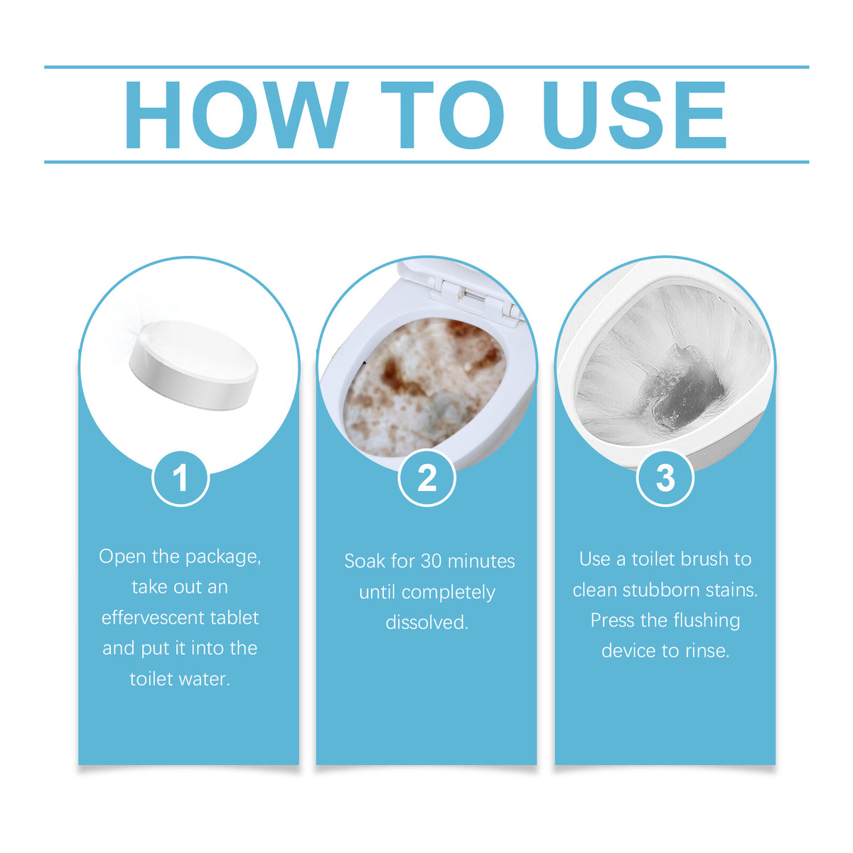 Toilet Cleaning Tablets for Fresh, Cleaner-Looking Bowls
