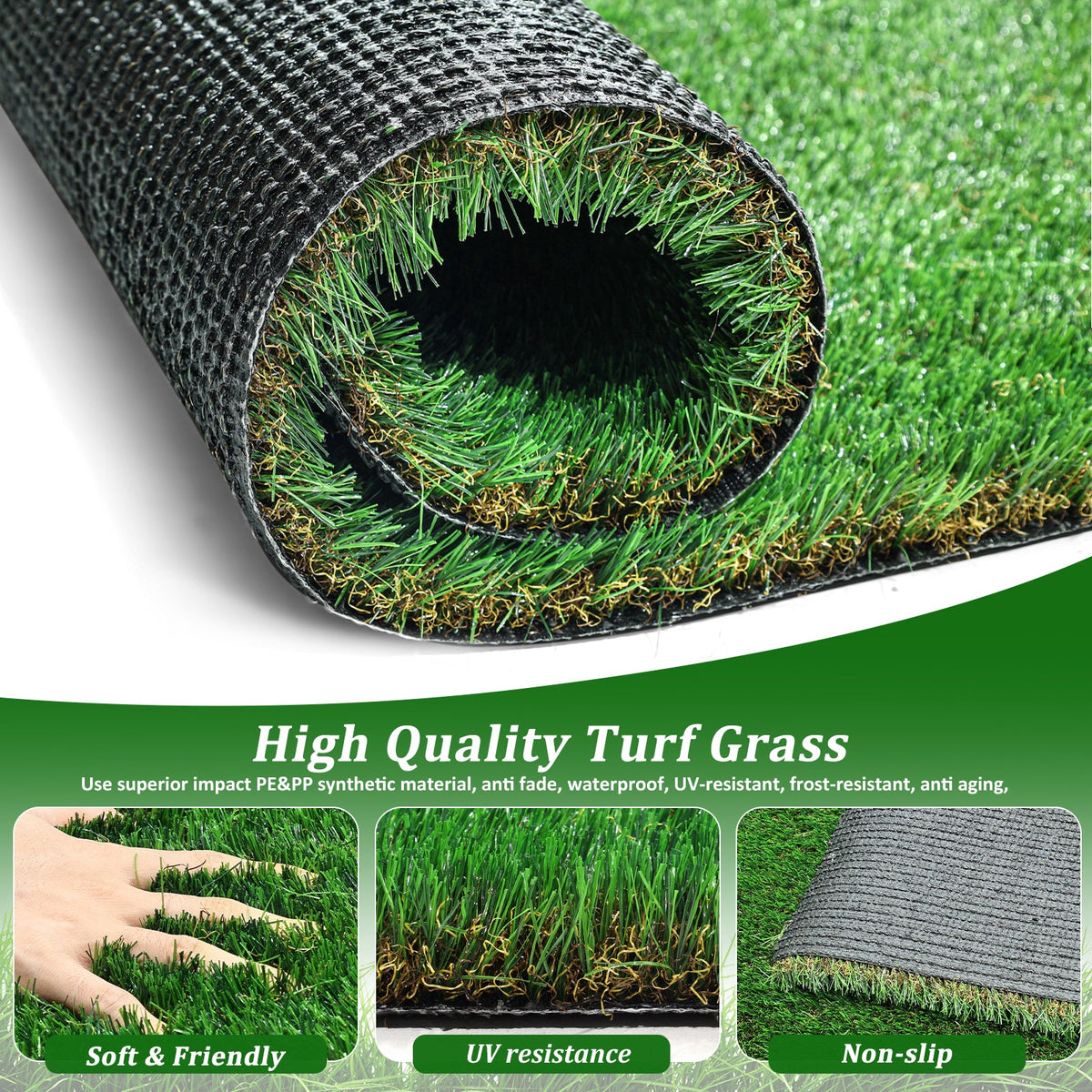 Artificial Grass Turf Roll for Patio and Yard