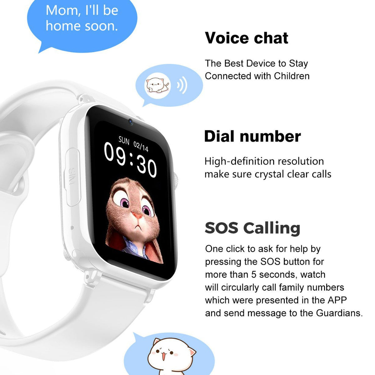 Kids 4G Smart Watch with Location Tracking and SOS Calls