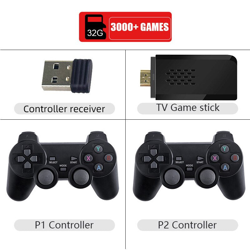 Retro Game Console Stick With 10,000+ Classic Games
