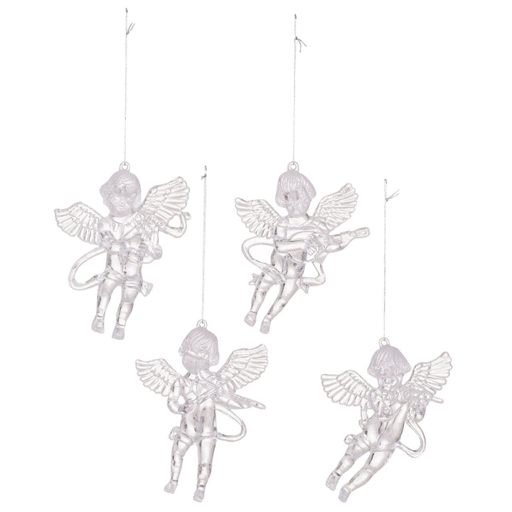 Christmas Angel Ornaments - Elegant Acrylic Tree Decor