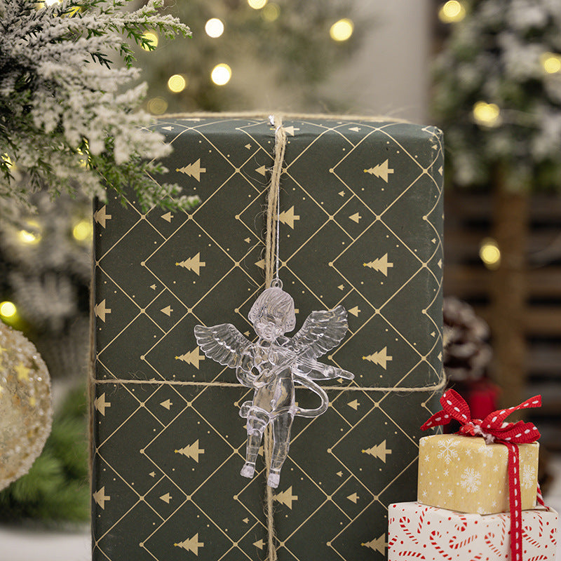 Christmas Angel Ornaments - Elegant Acrylic Tree Decor