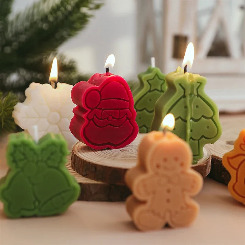 Christmas Candle Set for Festive Holiday Home Decor