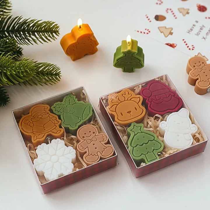 Christmas Candle Set for Festive Holiday Home Decor