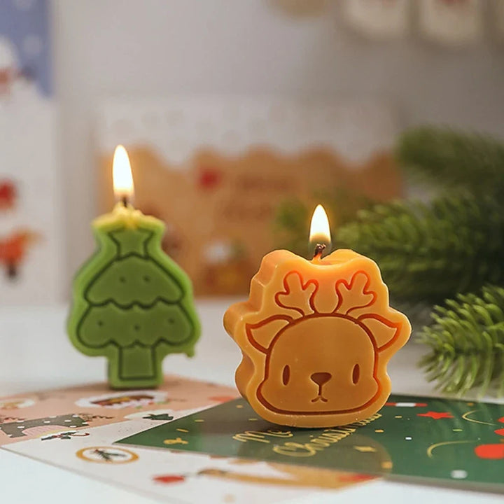 Christmas Candle Set for Festive Holiday Home Decor
