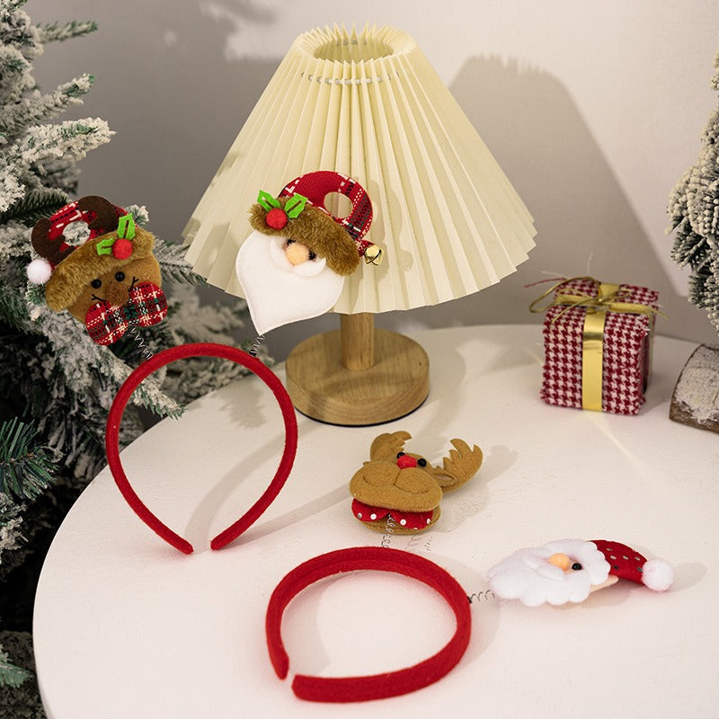 Christmas Headband Set: 4 Festive Holiday Party Styles
