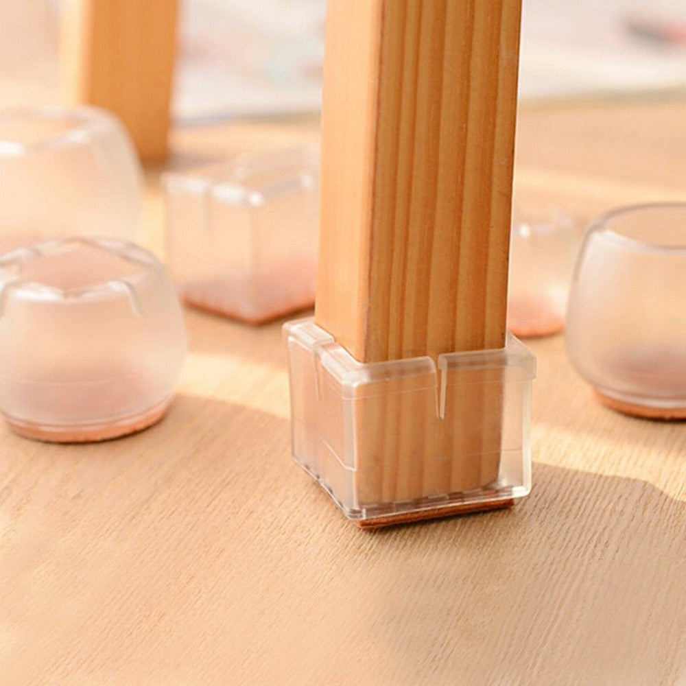 Silicone Chair Leg Caps That Stop Floor Scratches & Noise