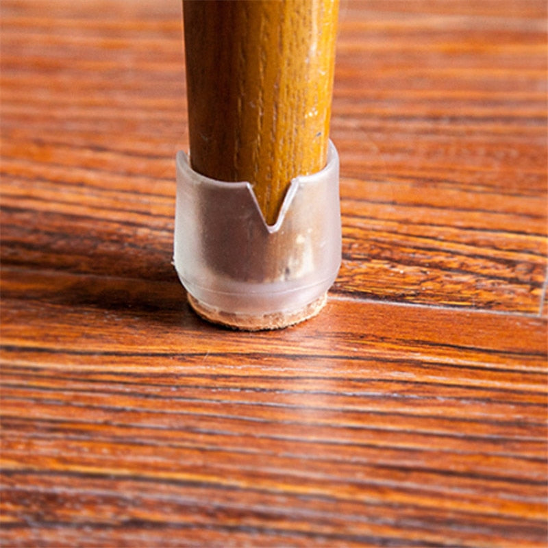 Silicone Chair Leg Caps That Stop Floor Scratches & Noise