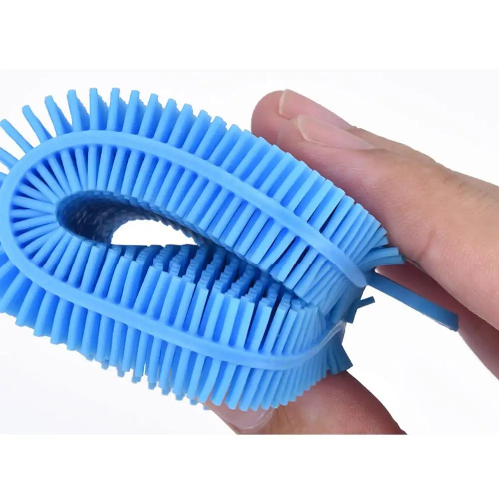 Silicone Dish Scrubber Set: 4 Colors for Pots & Produce