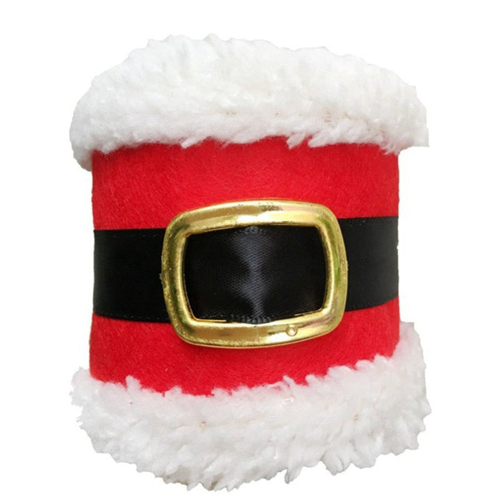 Santa Napkin Rings for Christmas Dinner Table Decor