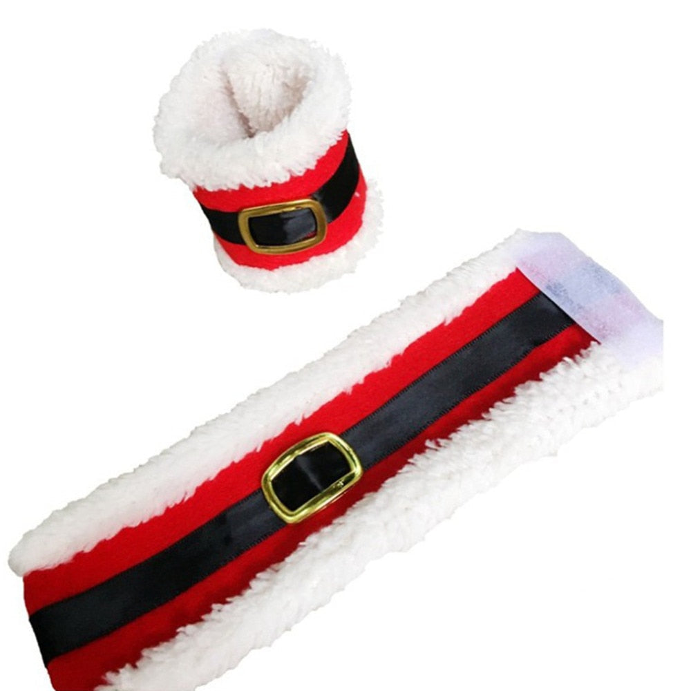 Santa Napkin Rings for Christmas Dinner Table Decor