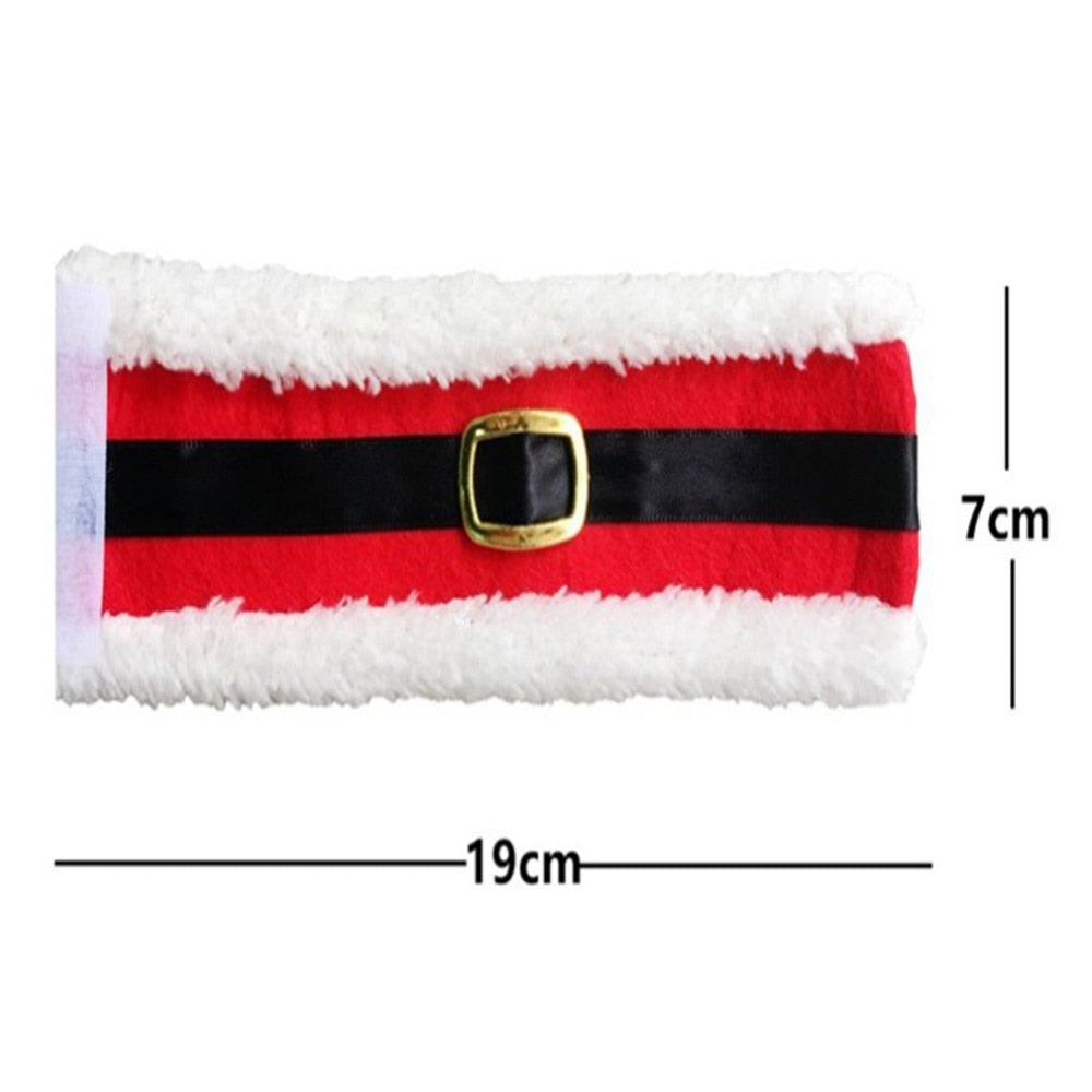 Santa Napkin Rings for Christmas Dinner Table Decor