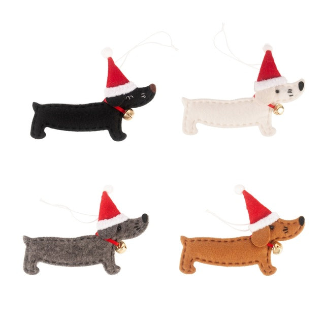 Dachshund Christmas Ornaments for Whimsical Holiday Trees
