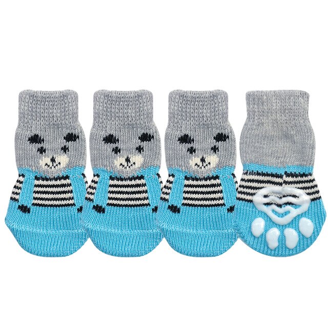 Dog Socks for Winter Warmth and Anti-Slip Paw Grip