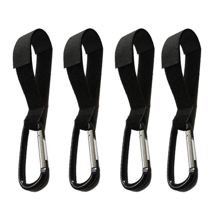 Stroller Hooks for Hands-Free Bag Storage, Set of 4