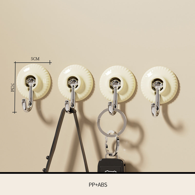 4PCS Hole-Free Wall Hooks for Instant Hanging Storage