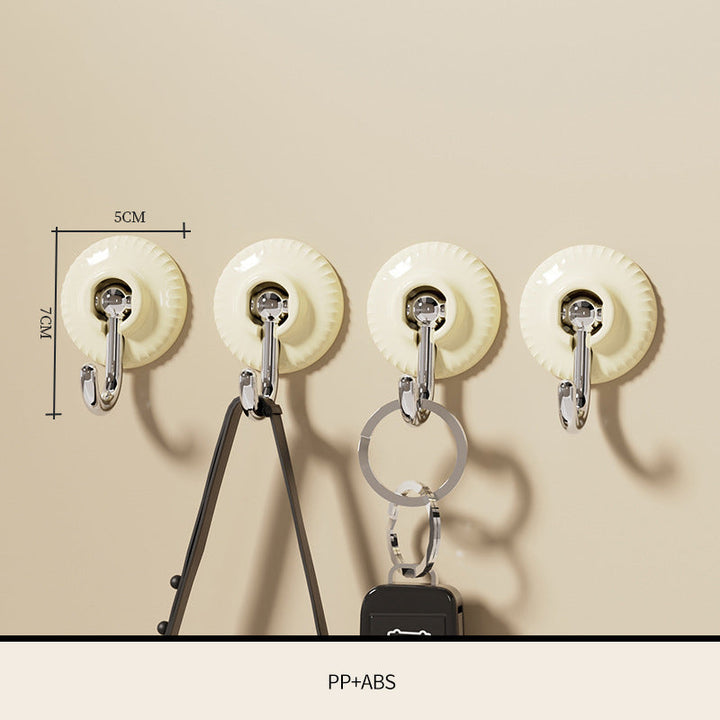 4PCS Hole-Free Wall Hooks for Instant Hanging Storage
