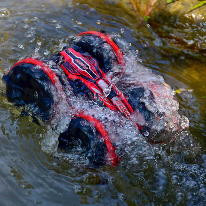 Amphibious 4WD Stunt Car for Double-Sided Action
