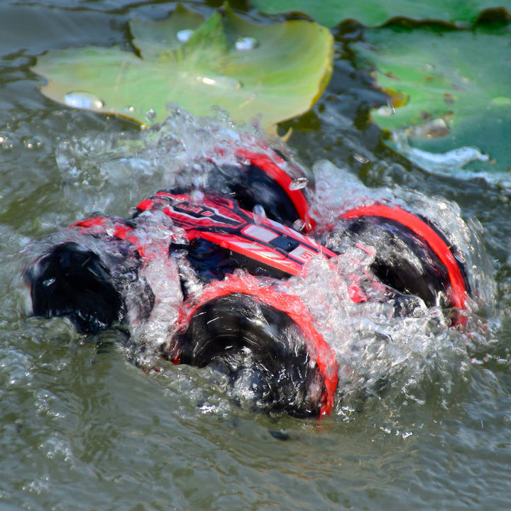 Amphibious 4WD Stunt Car for Double-Sided Action