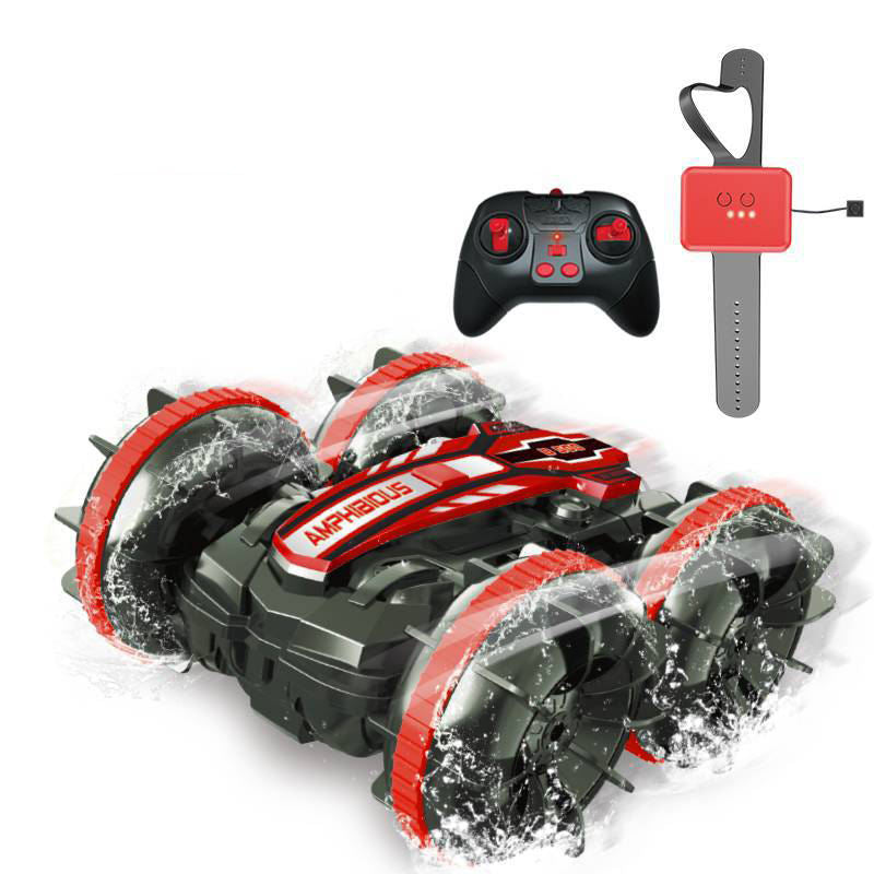 Amphibious 4WD Stunt Car for Double-Sided Action