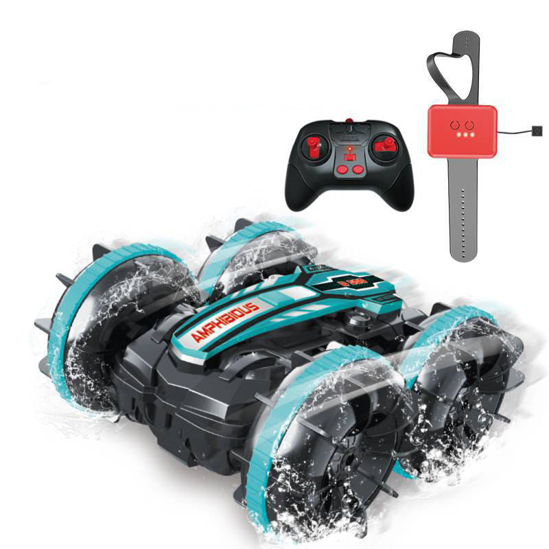 Amphibious 4WD Stunt Car for Double-Sided Action