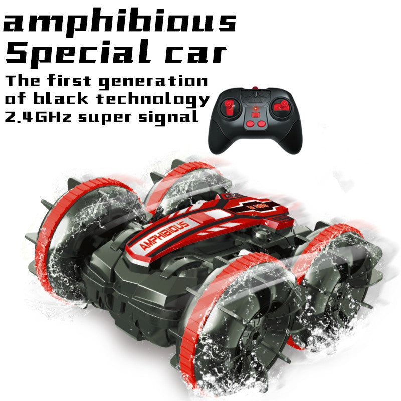 Amphibious 4WD Stunt Car for Double-Sided Action