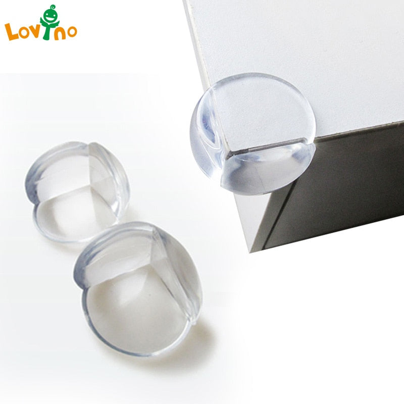 Clear Silicone Corner Guards for Baby-Proofing Tables