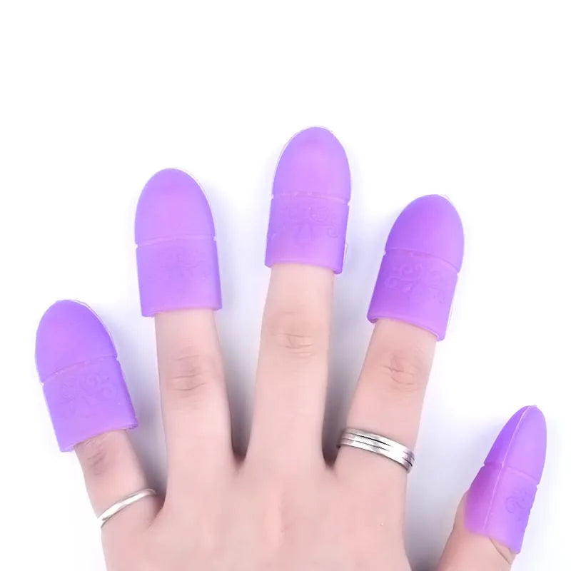 silicone finger cots nail art 5 pack