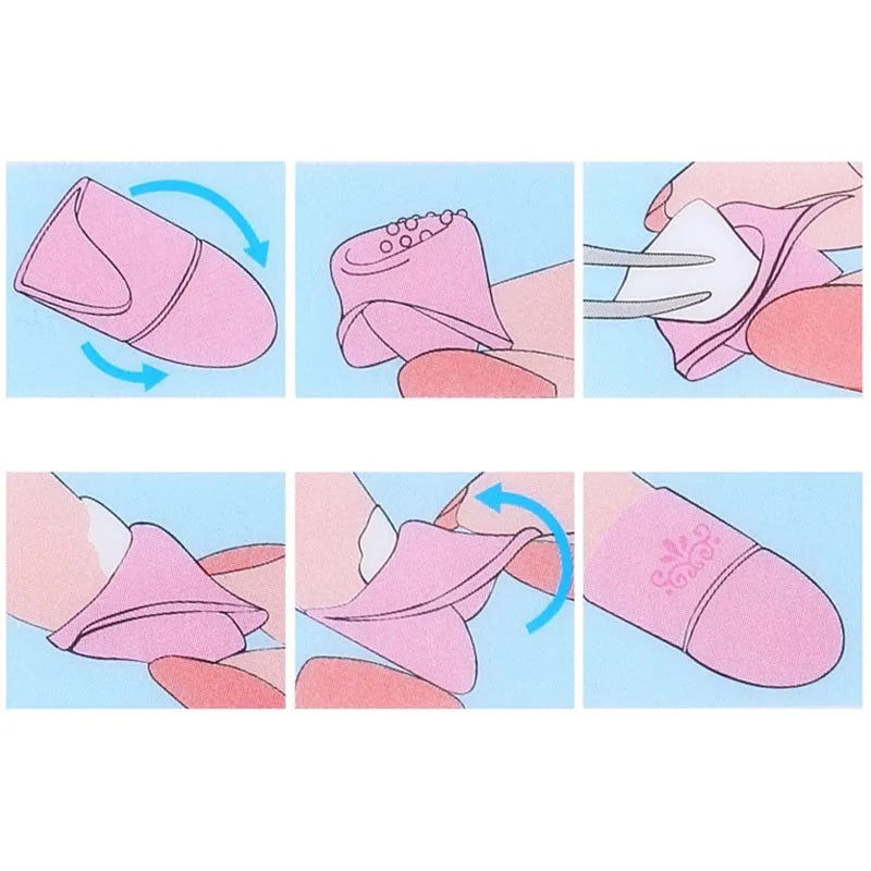 silicone finger cots nail art 5 pack