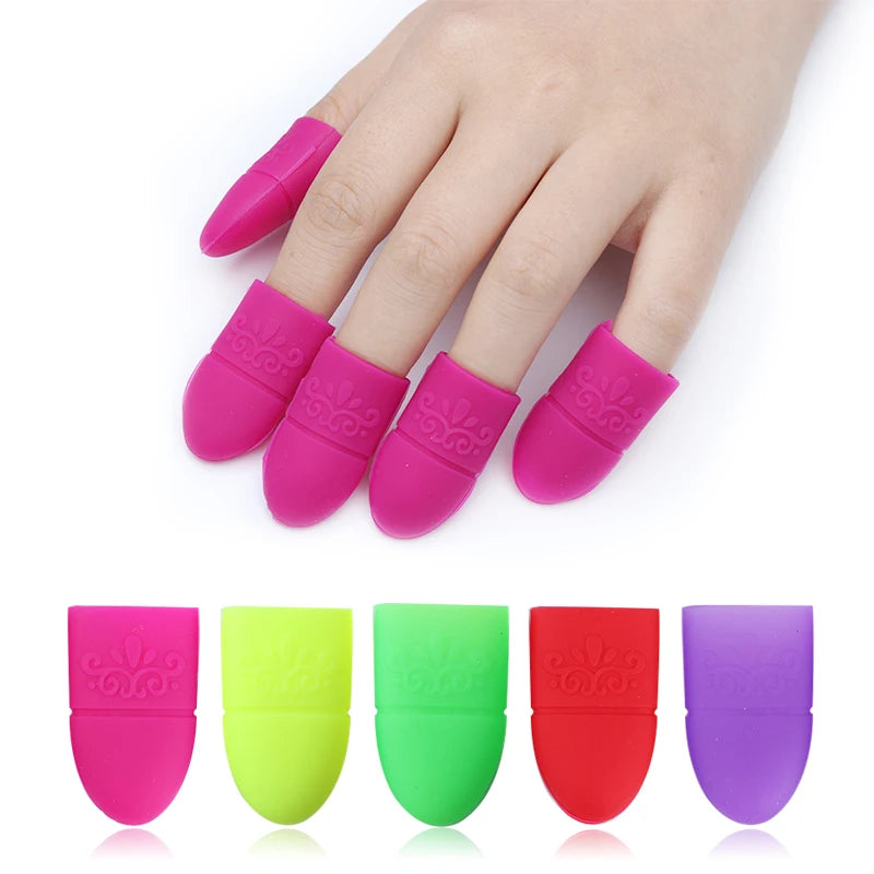 silicone finger cots nail art 5 pack