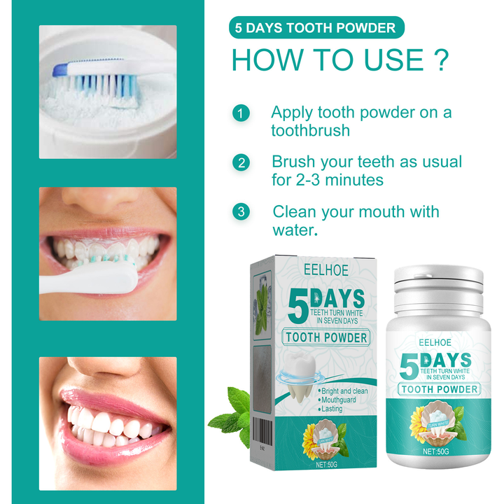 Tooth Whitening Powder for a Brighter-Looking Smile