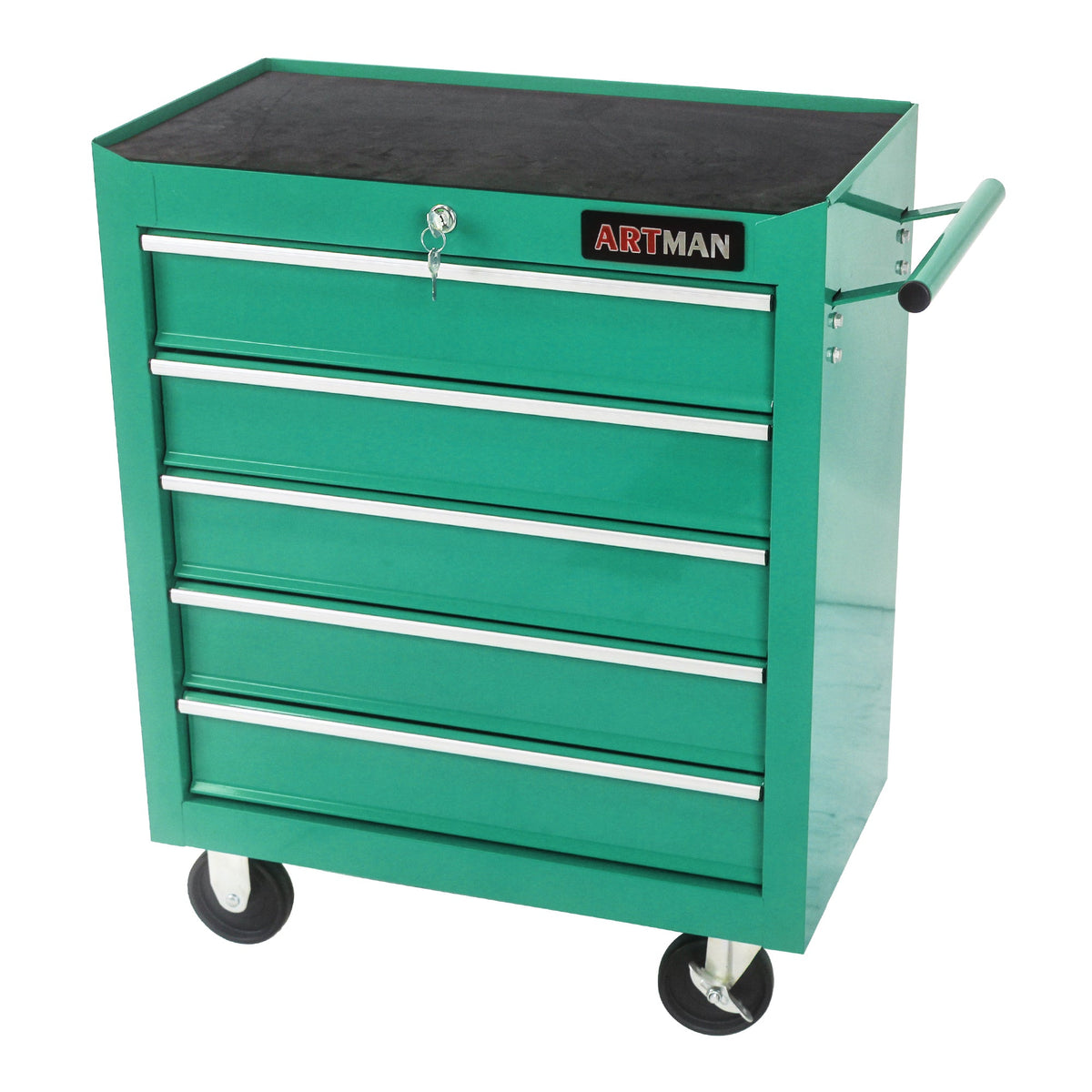 5 Drawer Rolling Tool Cart with Locking Top Drawer