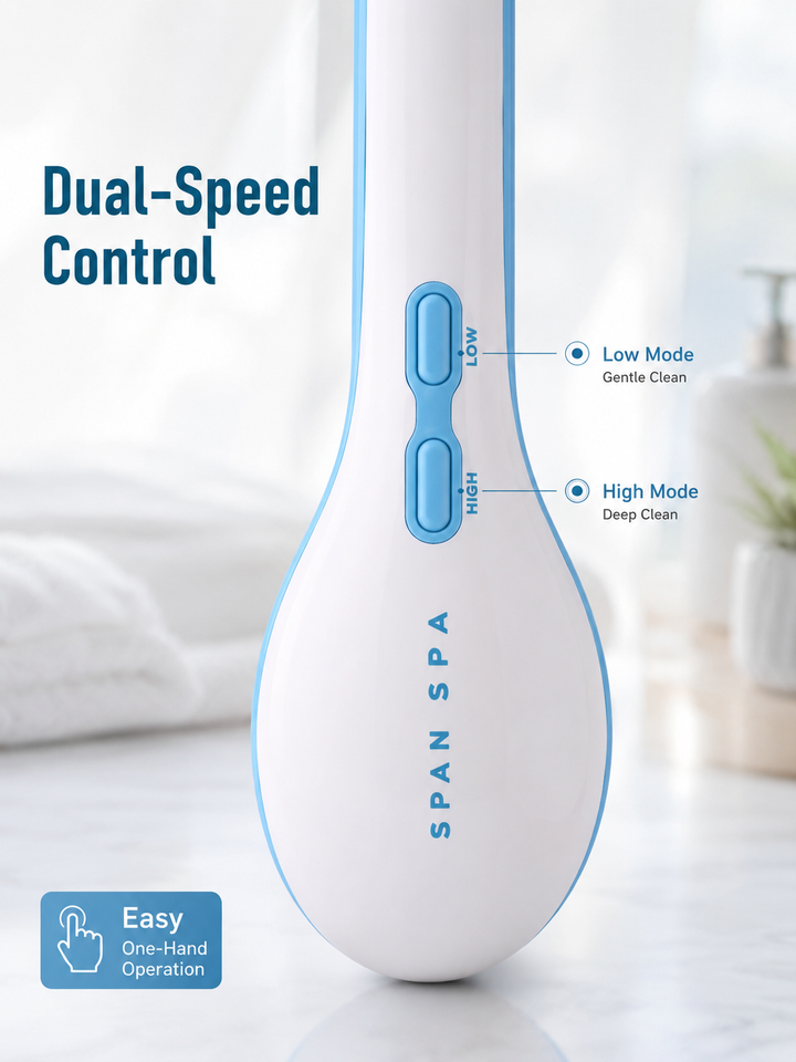 5-in-1 Electric Bath Brush | Spin Spa Exfoliating Shower Brush