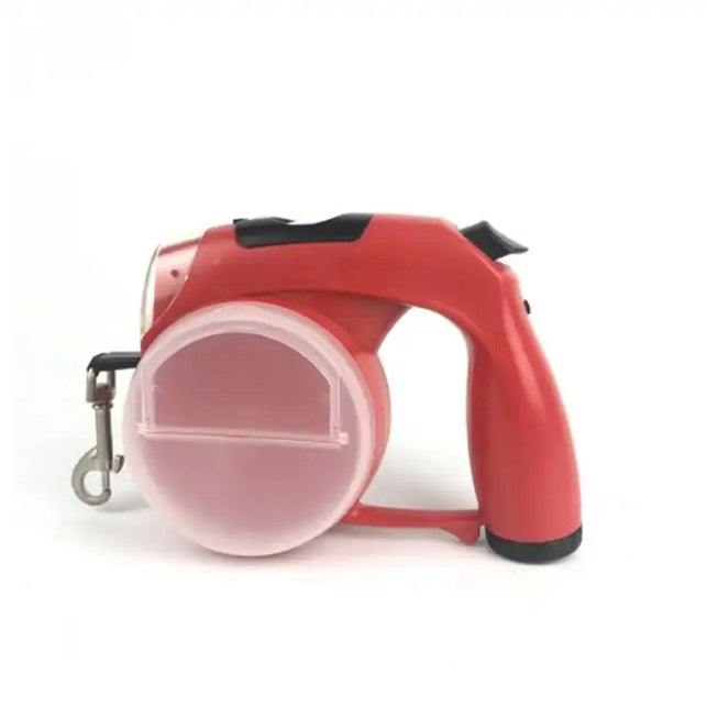 5-in-1 Retractable Dog Leash With LED Light & Storage