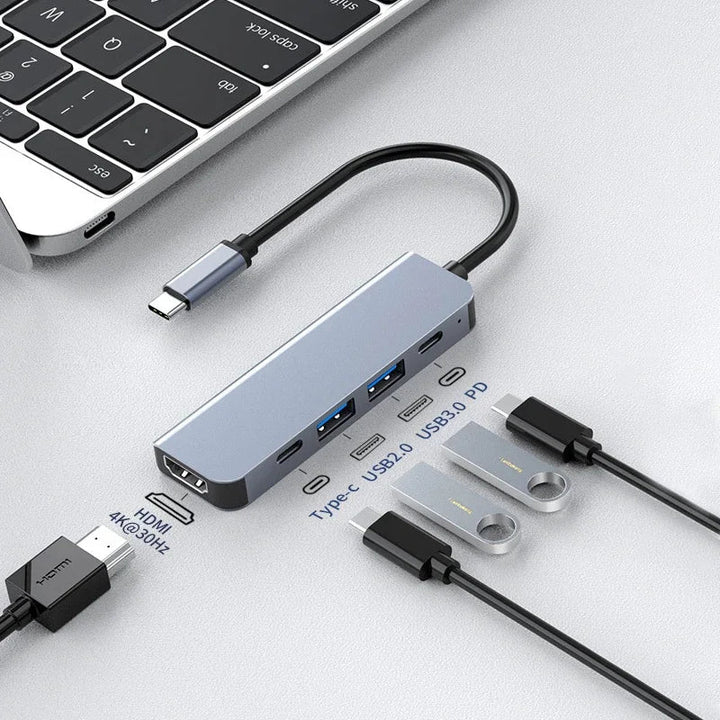 USB-C Hub 4K HDMI, USB 3.0 & 100W Charging for MacBook