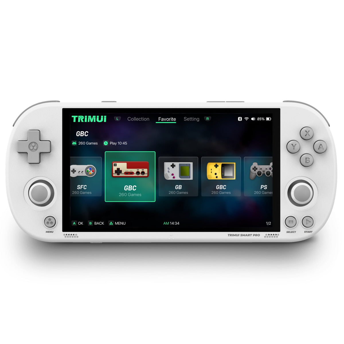 Retro Handheld Game Console with 4.96-Inch HD Screen