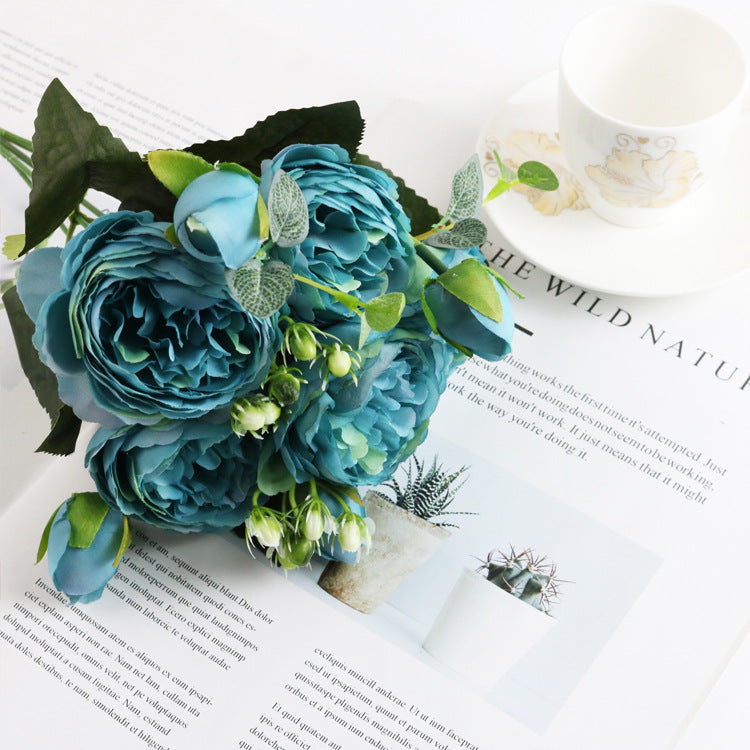 Artificial Peony Bouquet for Lasting Pastel Home Color
