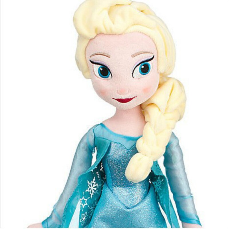 Anna Elsa Plush Dolls 50 cm for Kids' Imaginative Play