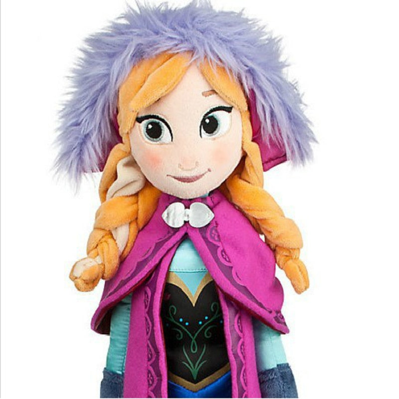 Anna Elsa Plush Dolls 50 cm for Kids' Imaginative Play