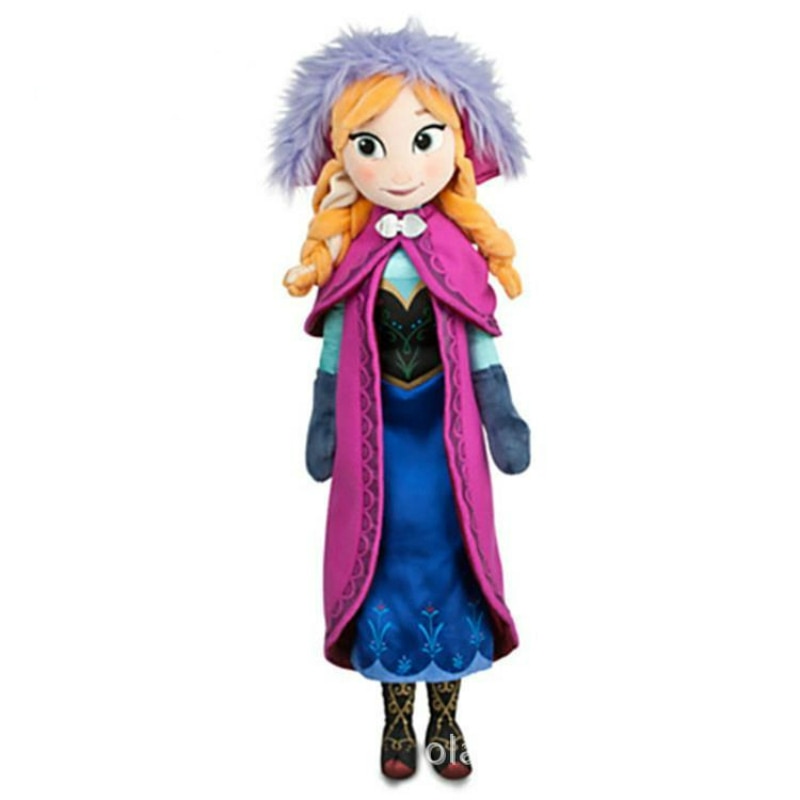 Anna Elsa Plush Dolls 50 cm for Kids' Imaginative Play