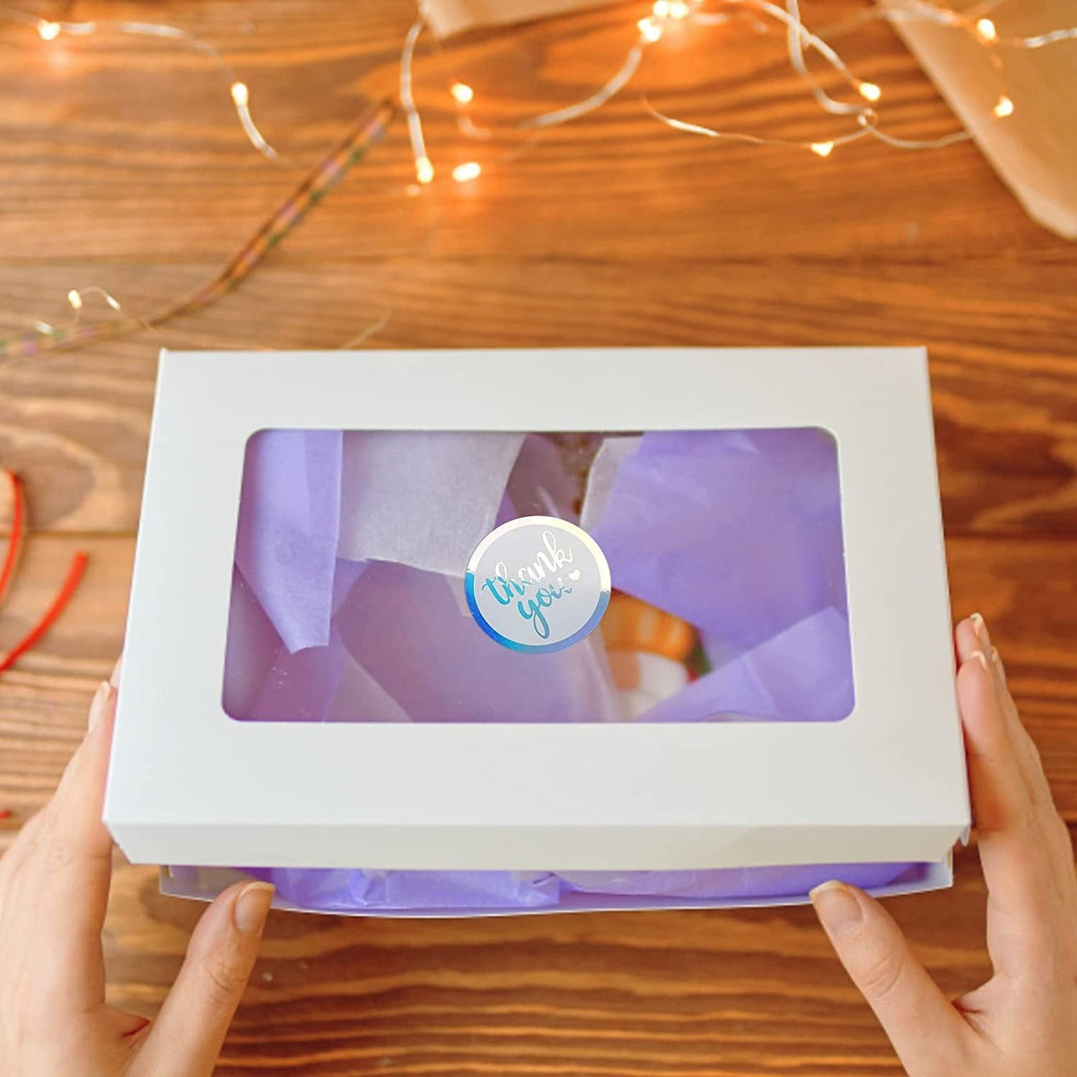 Waterproof Holographic Thank-You Seal Stickers, 500