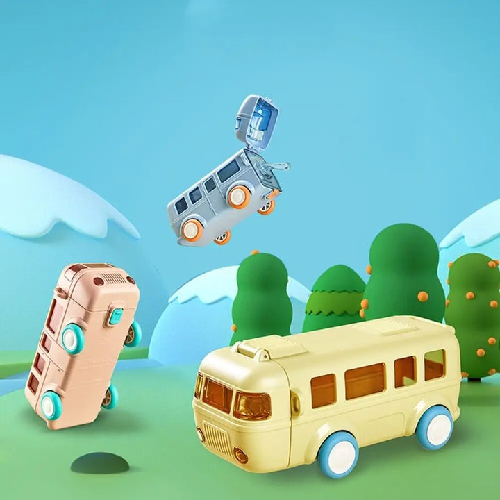 500ml Kids Straw Cup | Fun Bus-Shaped Water Bottle