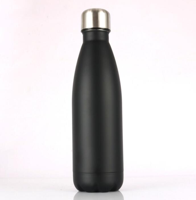 Cola-Shaped Insulated Water Bottle 500ml Stainless Steel