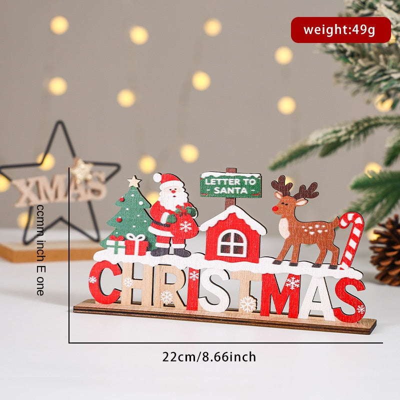 Wooden Christmas Sign for Cheerful Holiday Displays