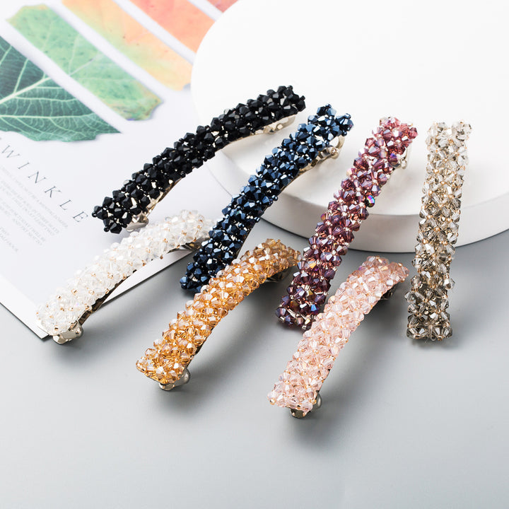 Korean Crystal Hair Clip for Sparkling Side Styles